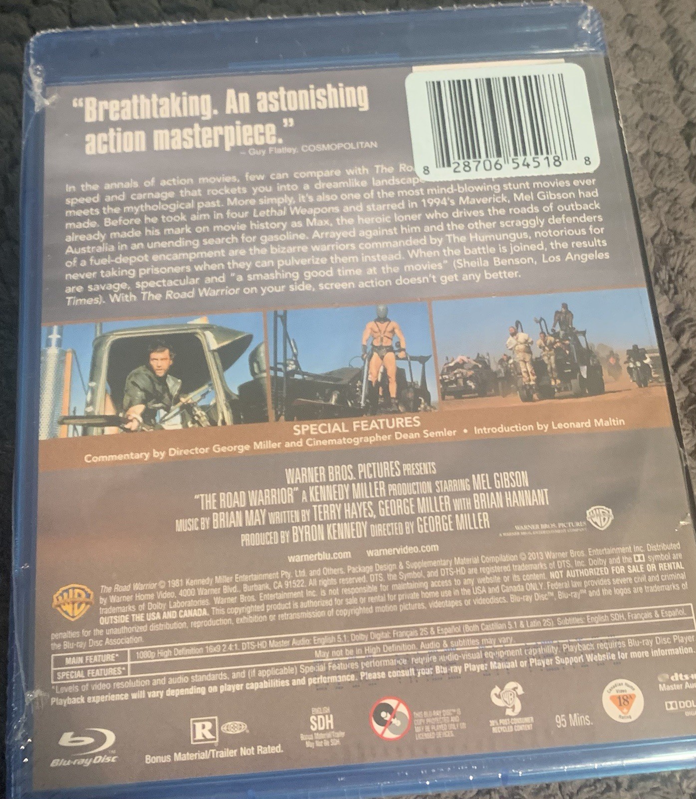 The Road Warrior Blu-Ray George Miller Dystopian Mel Gibson 1980s Film READ* NEW