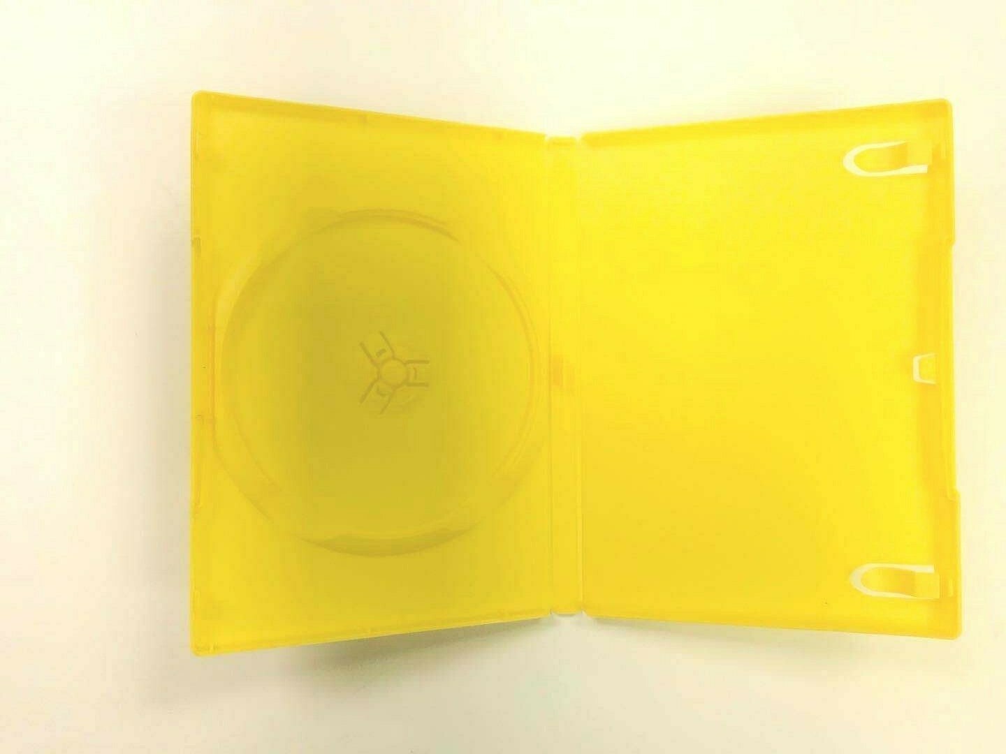 Sales! NEW, 2PCS YELLOW 14MM Single DVD Case with Sleeve, Free Shipping