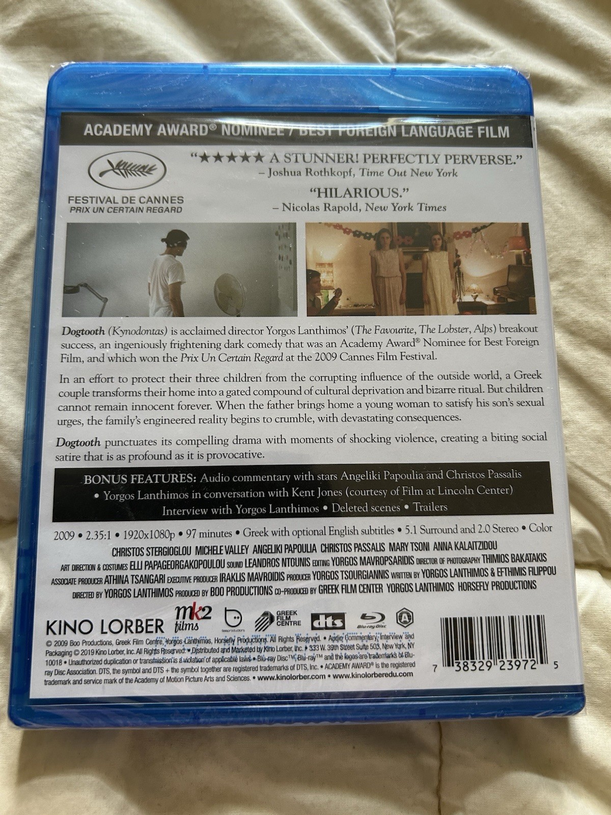 Yorgos Lanthimos’ “Dogtooth” (2009 KL Blu-ray) Factory Sealed!