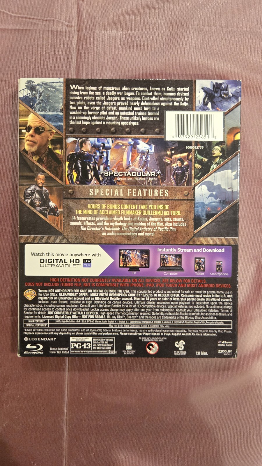 Pacific Rim (Blu-ray, DVD, 2013)