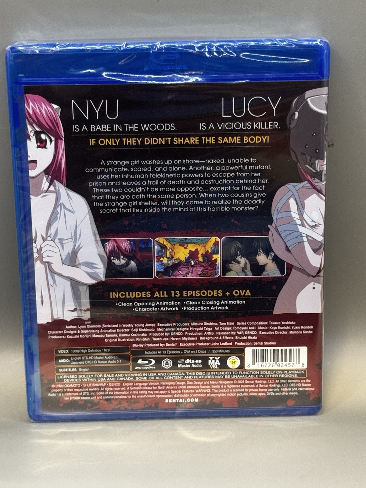 Elfen Lied Complete Collection (Blu-ray, 2-Disc Set, 2026) Brand New & Sealed