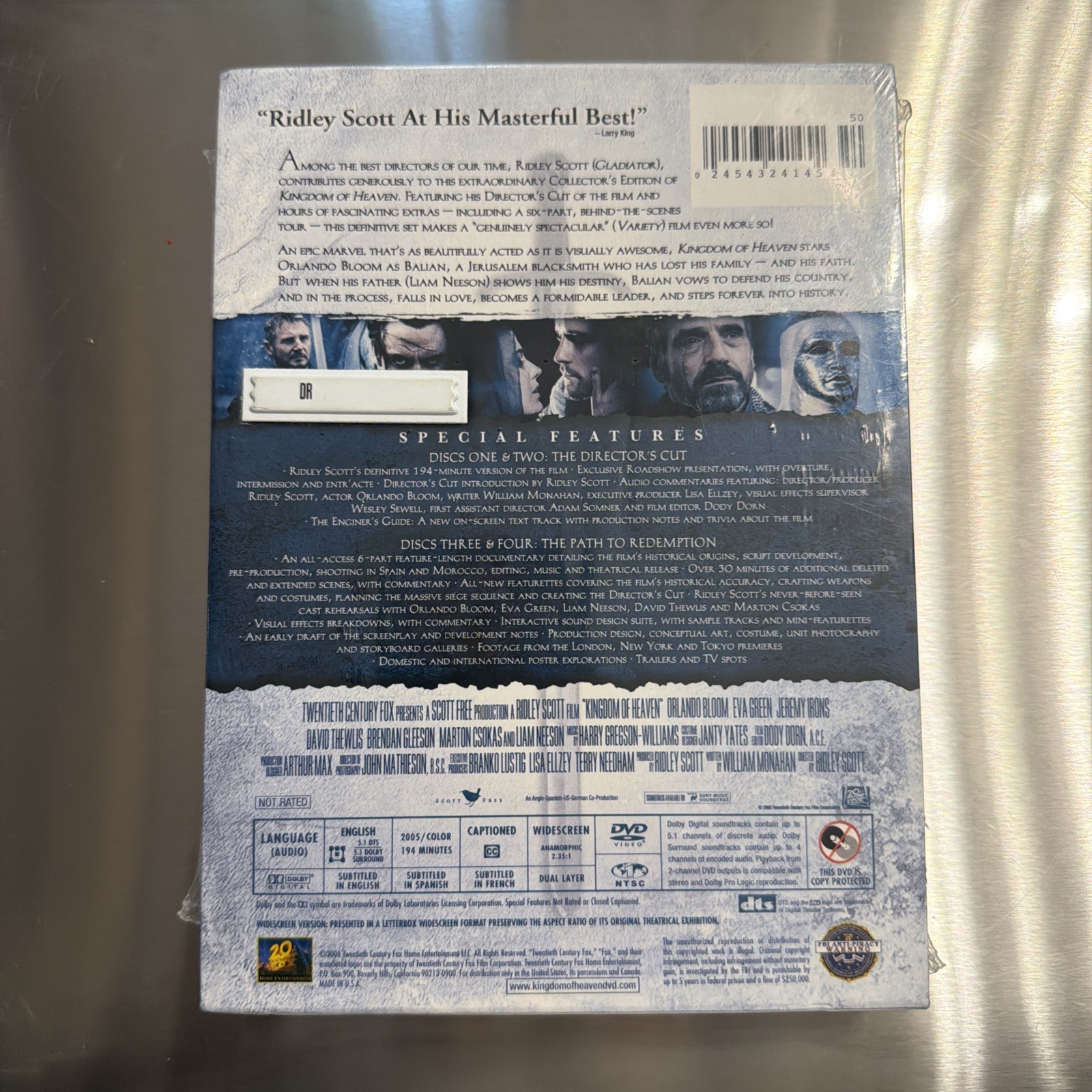 Kingdom of Heaven (DVD, 2006, 4-Disc Set, Directors Cut Widescreen) New Sealed