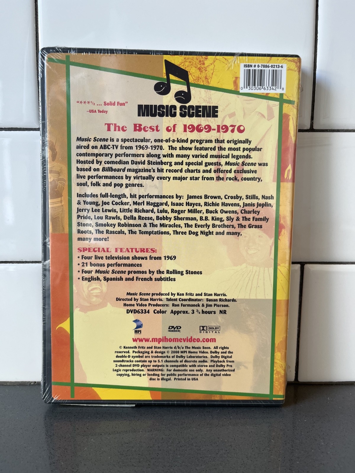Music Scene The Best Of 1969-1970 Music Live MPI Home Video DVD Brand New Sealed