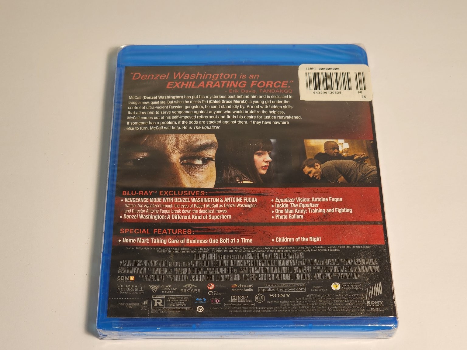 The Equalizer Blu-ray 2014 Denzel Washington Antoine Fuqua Action Thriller