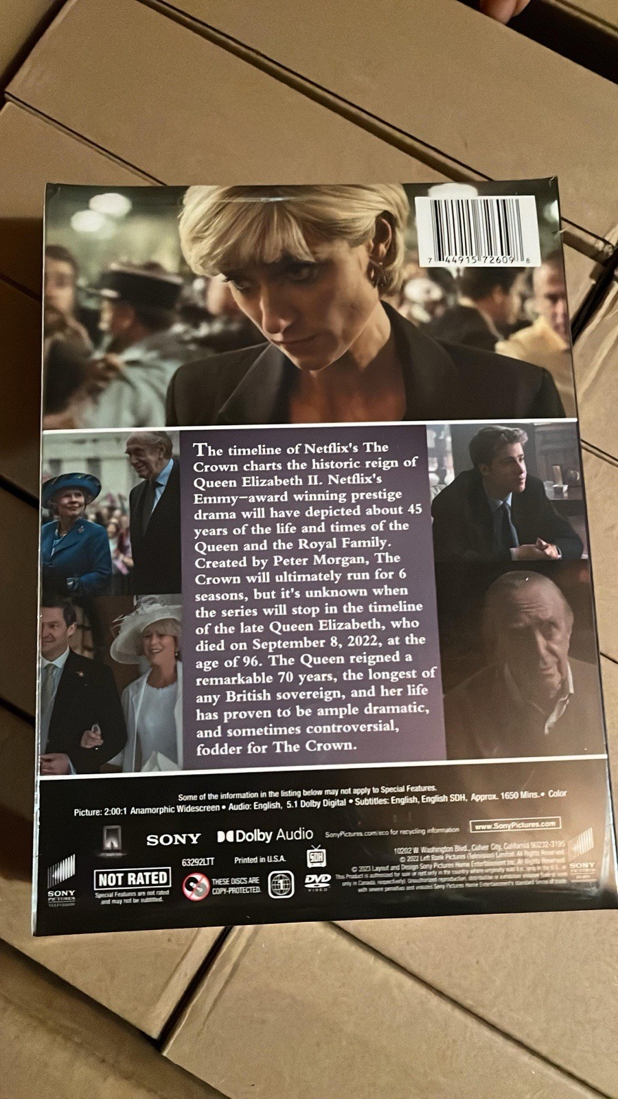 The Crown Complete Series DVD, Seasons 1-6, 24-Disc Set. Brand New! Free Ship.