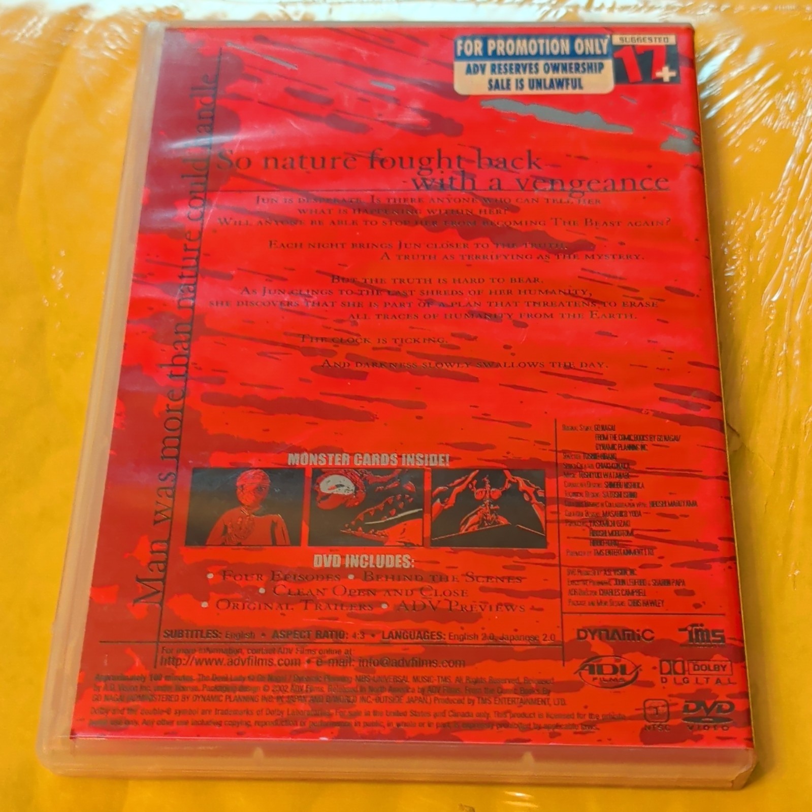ADV Films Devil Lady 3: The Strengthening DVD Promo Anime NTSC 4:3 Sub