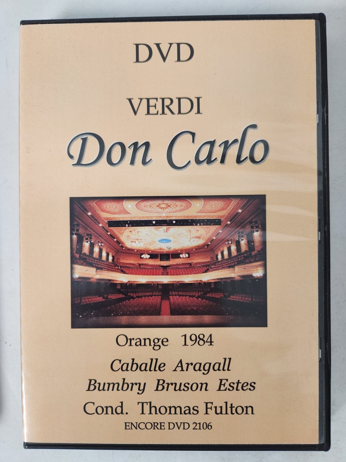 Set of 5 Encore DVDs – Puccini, Verdi, Barber, Strauss, Halevy