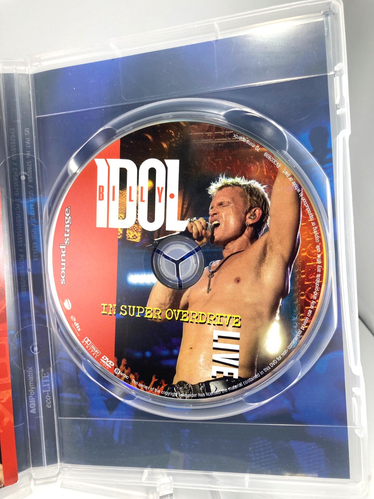 Billy Idol In Super Overdrive Live Concert DVD 2009 80’s Music Rock