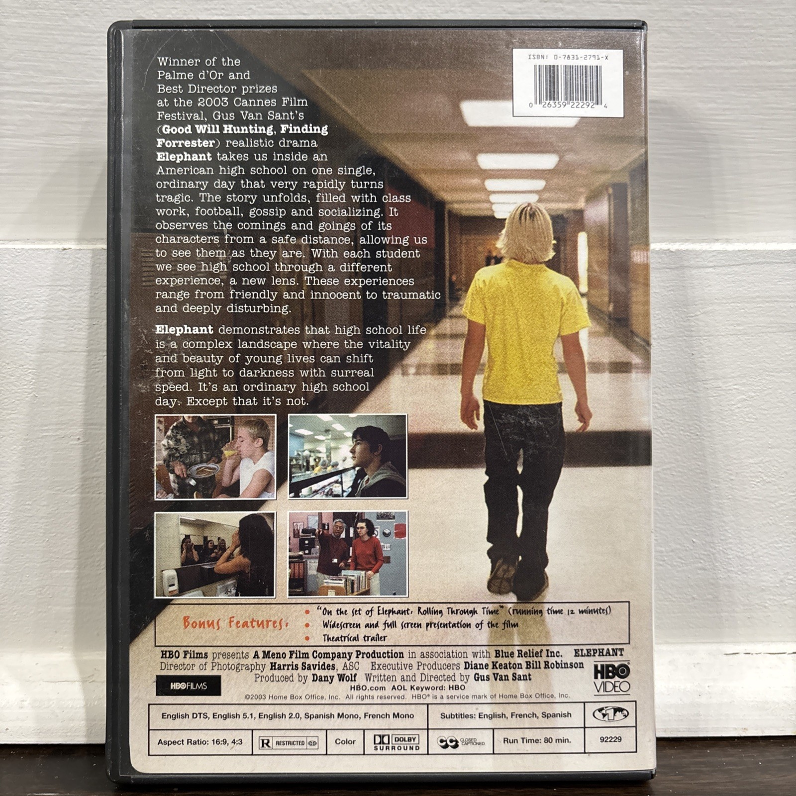 ELEPHANT: A Film by Gus Van Sant (DVD, 2003) HBO Video Palme D’or Cannes