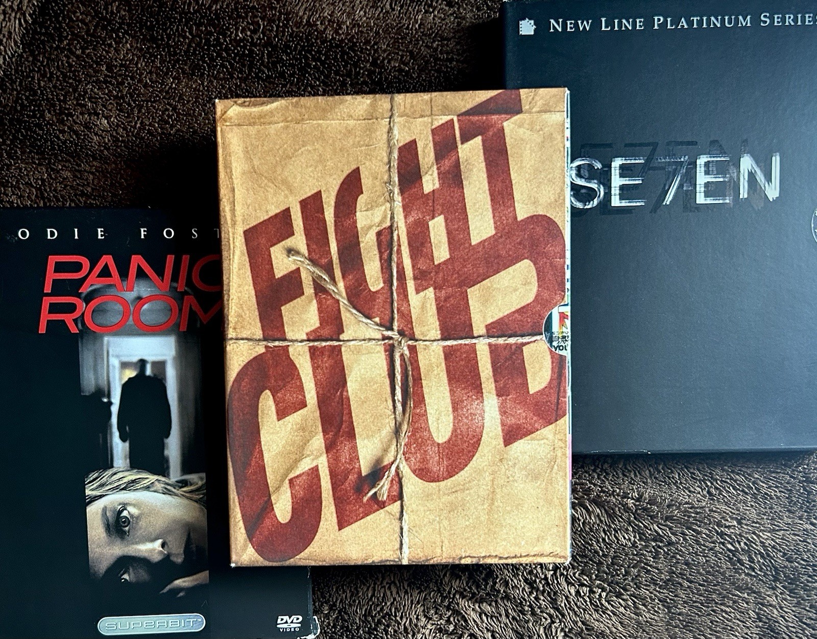 David Fincher DVD Set 🎥 Seven (1997) / Fight Club (1999)/ Panic Room (2002)