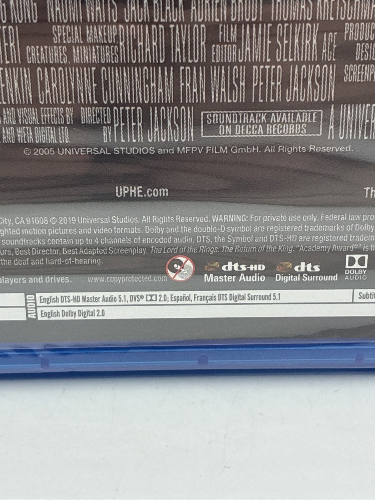 King Kong [New Blu-ray] Ultimate Edition Factory Sealed Widescreen Dolby Dig