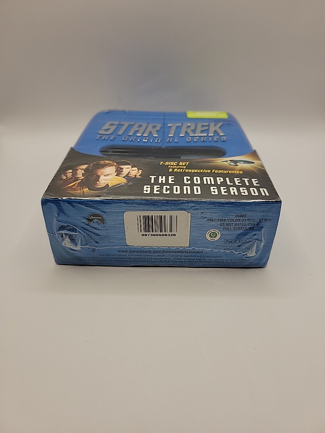 star trek the original series the complete second season (dvd) hard plastic box