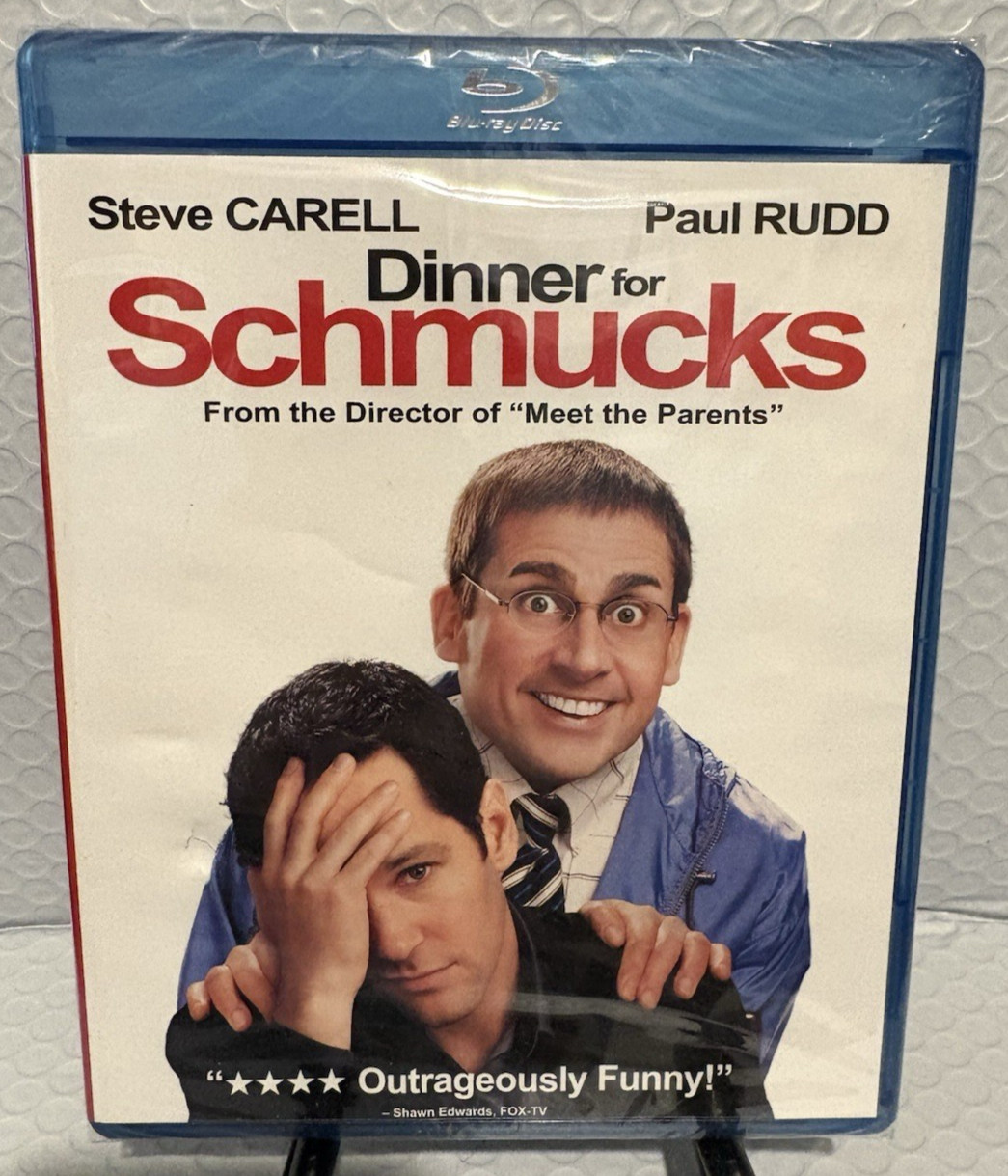 Dinner For Schmucks (Blu-Ray, 2011) Steve Carell Paul Rudd NEW.