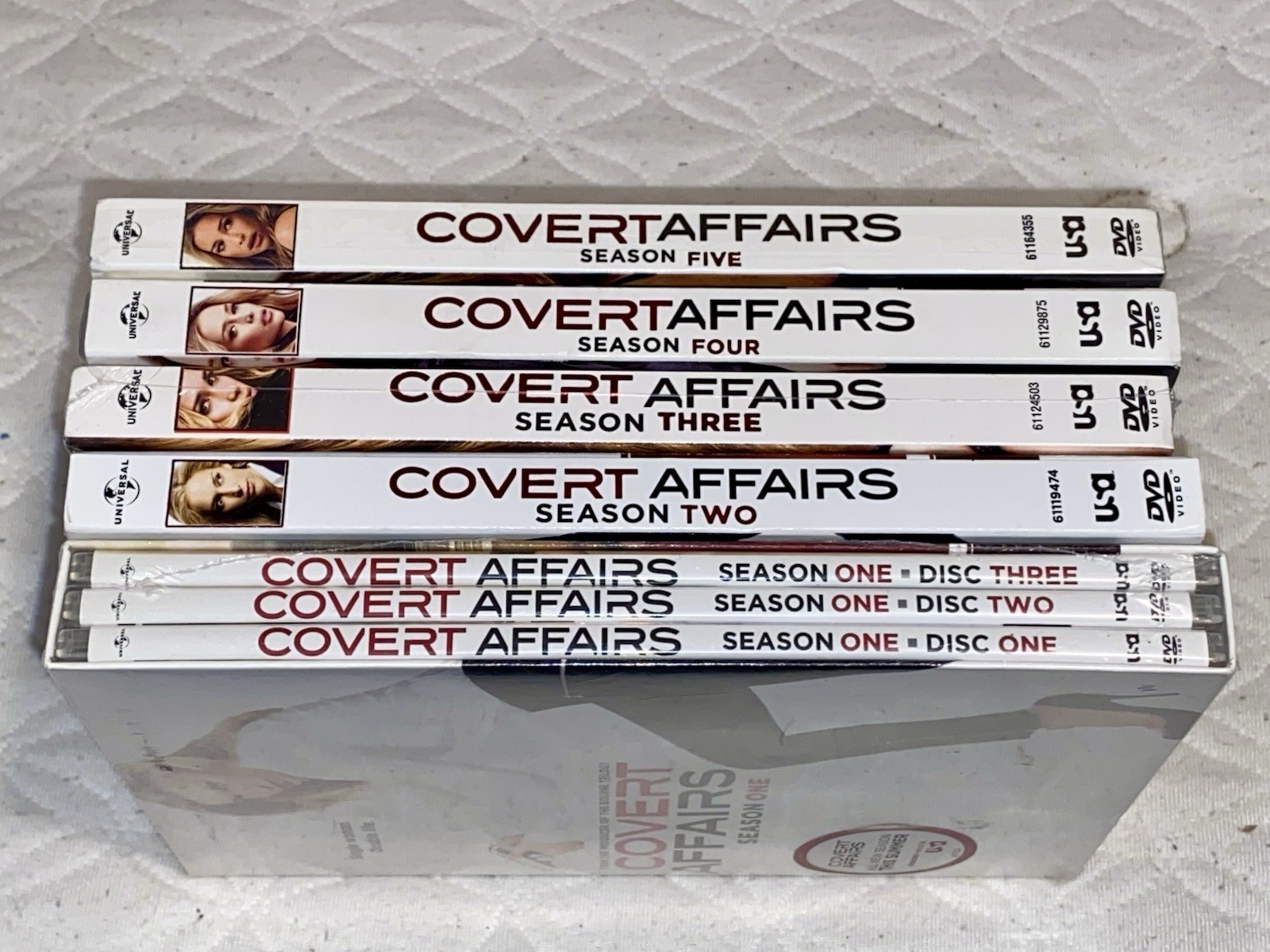 Covert Affairs Complete Series, Season 1-5, DVD, Piper Perabo, New & Sealed