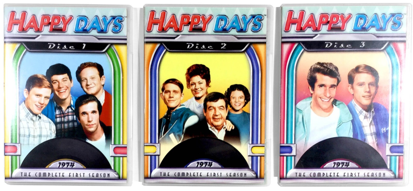 Happy Days: The Complete 1st Season (3-Disc DVD, 1974) w/ Slipcase! Ron Howard