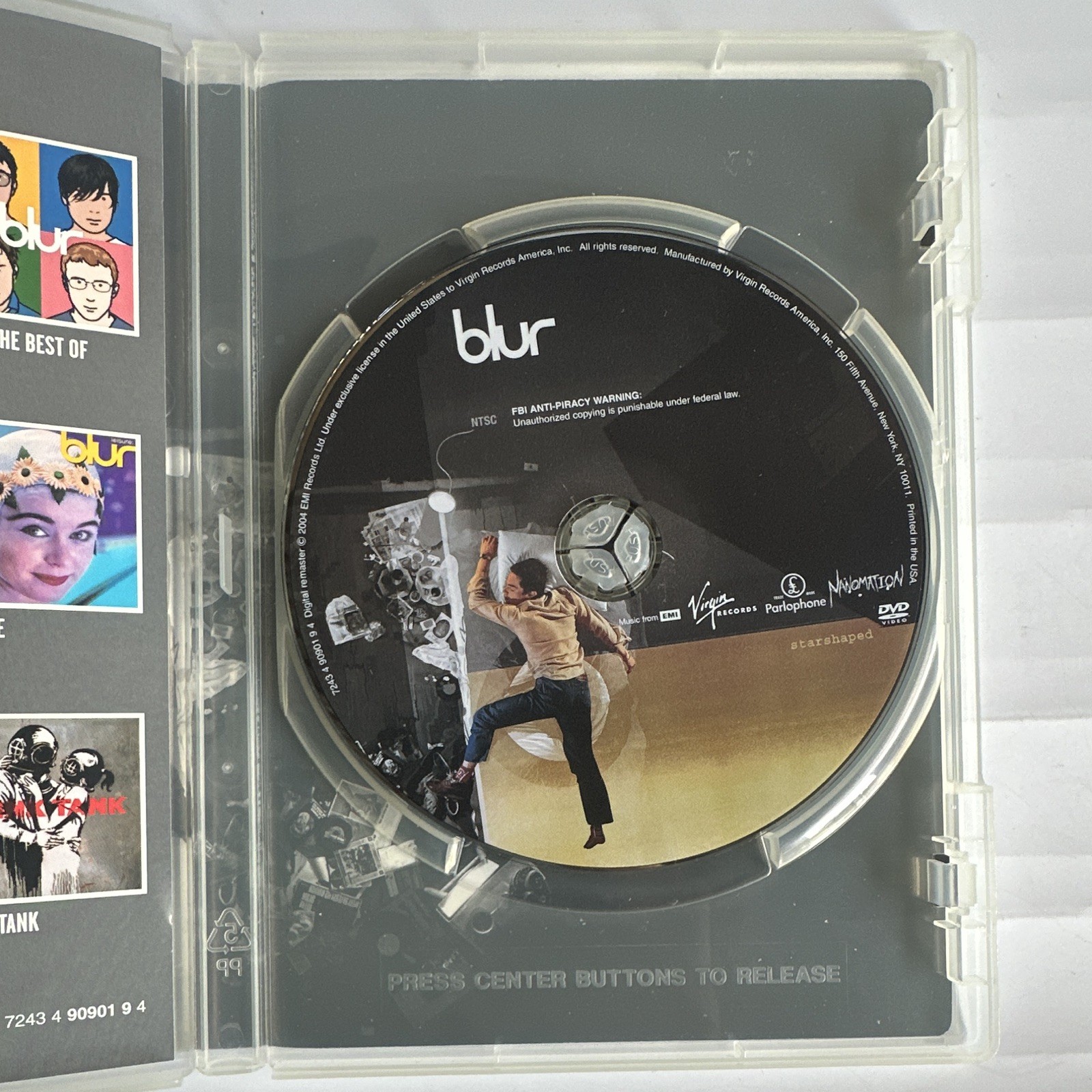 Blur Starshaped Remastered DVD (2004) NTSC Region 0 60 Min NR. R-4a