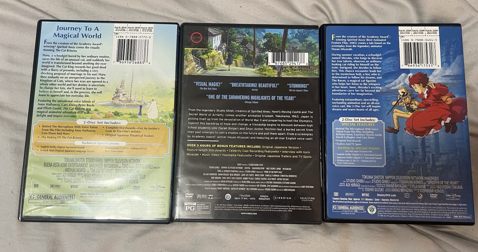 Studio Ghibli DVD Lot