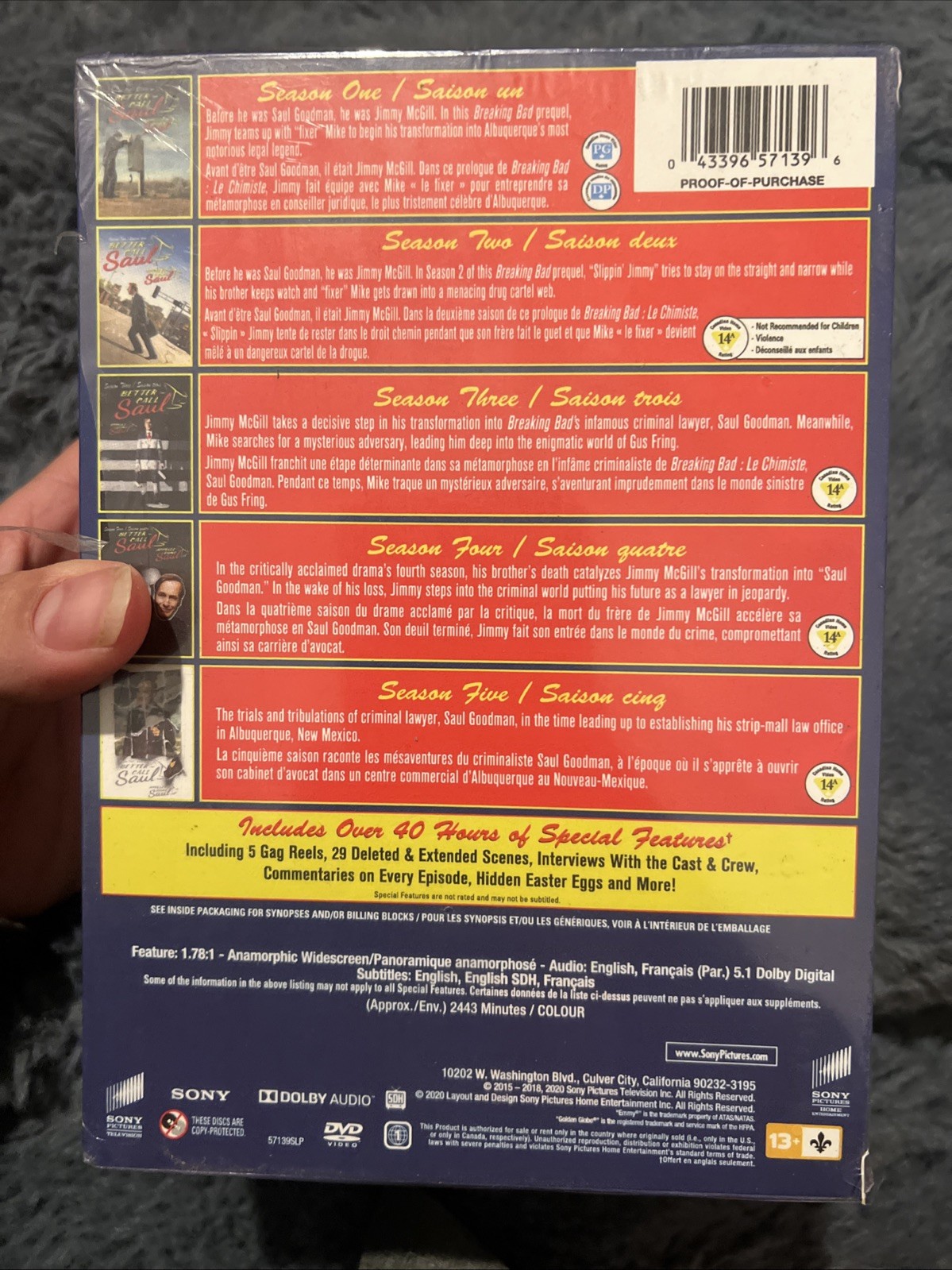 Better Call Saul: Seasons 1-5 Collection—mint Disc’s ! A-439