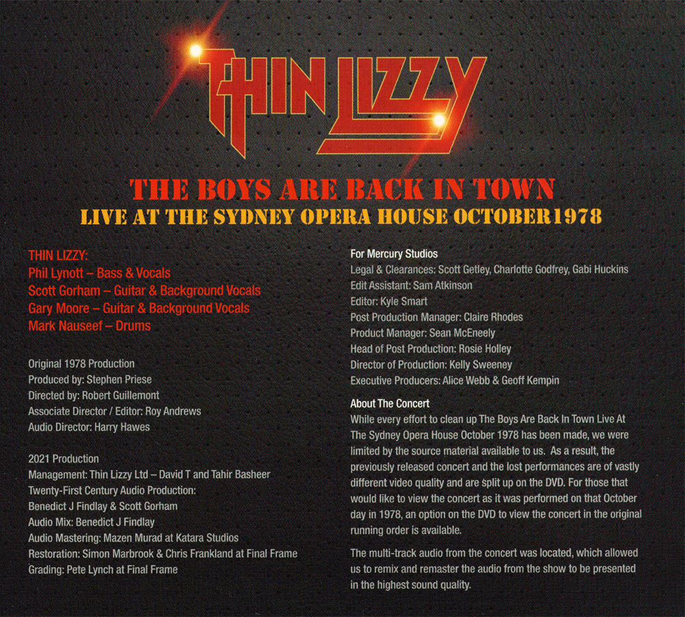 Thin Lizzy ~ Songs For While I’m Away • 2DVD + CD • 2022 Mercury Studios ••NEW••
