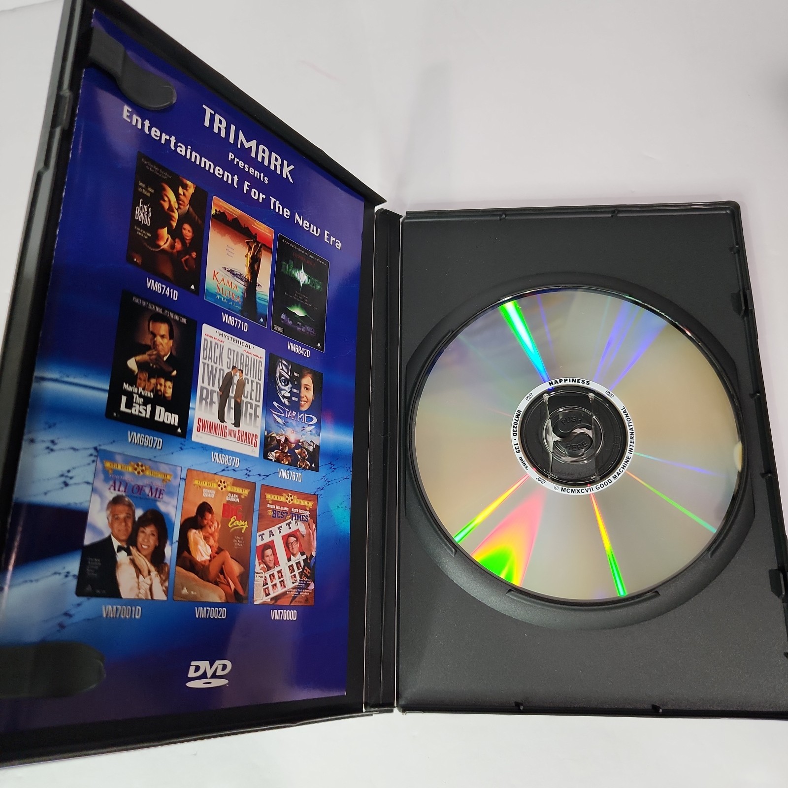 Happiness By Todd Solondz DVD Disc Jon Lovitz Phillip Seymour Hoffman Trimark
