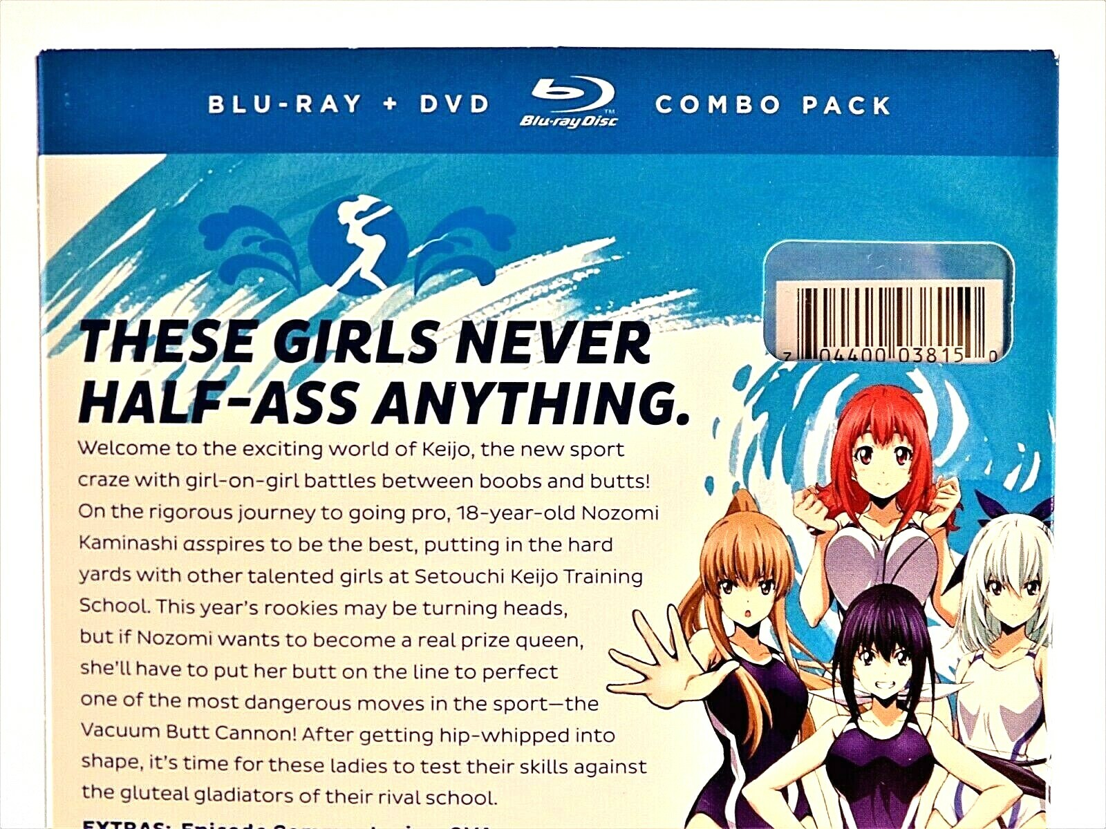 Keijo: The Complete Anime Series (Blu-ray/DVD Disc, 2018, 4-Disc Set) BRAND NEW