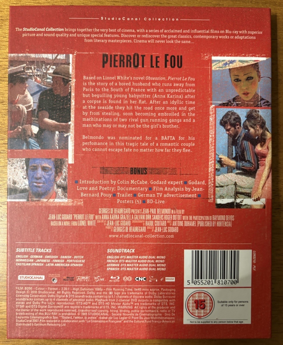 Pierrot le Fou – StudioCanal Blu-ray