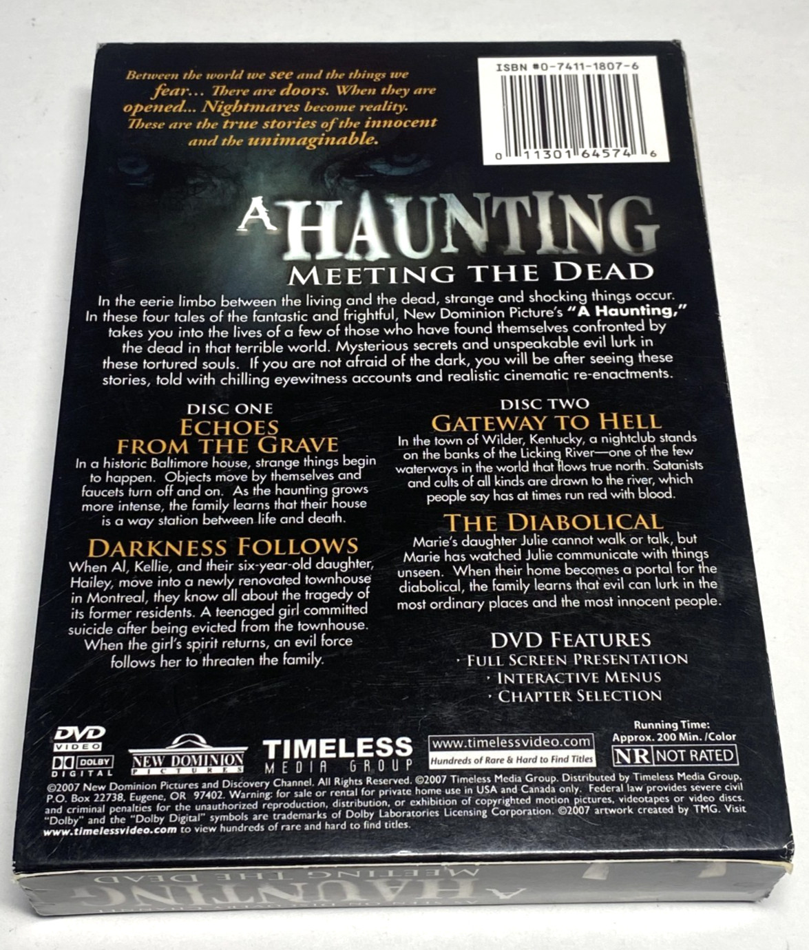 A Haunting DVD Set-2 Disc: As Seen on Discovery Channel Meeting The Dead 2007