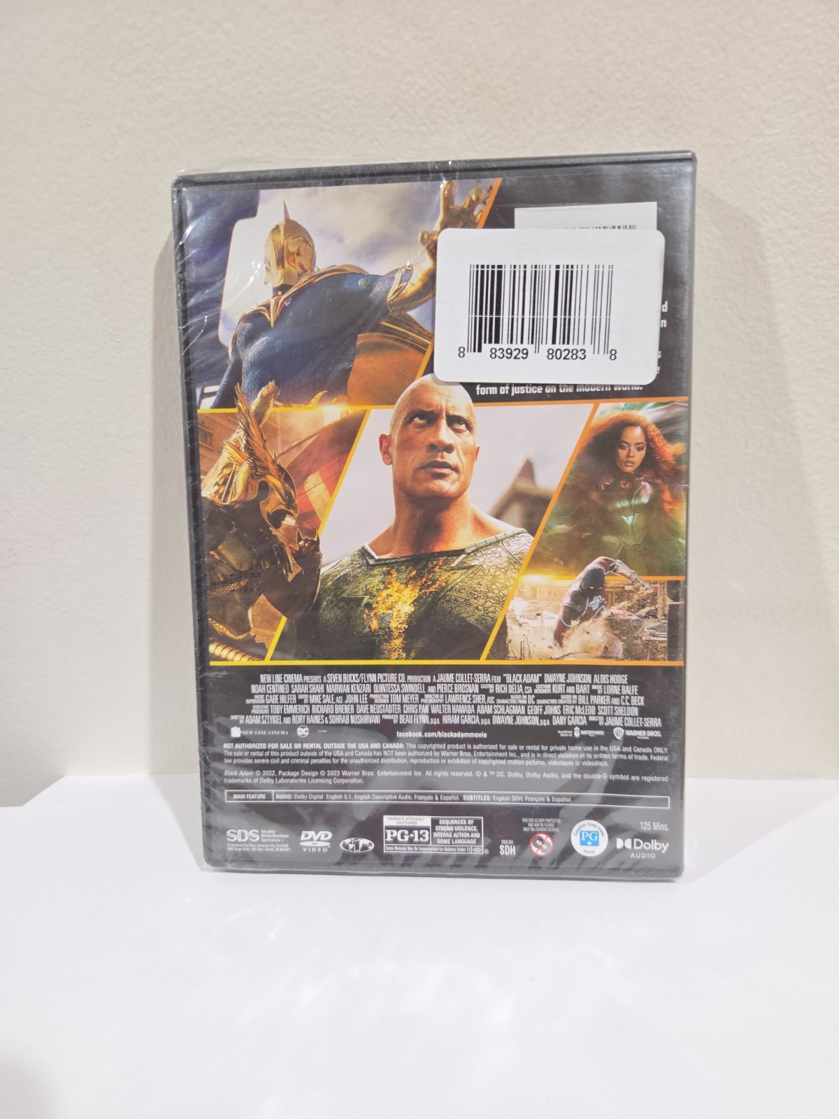 Black Adam DC DVD 2022 Dwayne Johnson The Rock Brand New Sealed