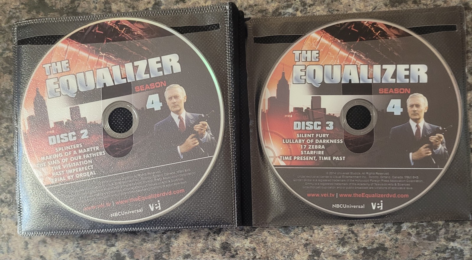 The Equalizer 1985-1988 Complete Series Season 1-4 DVD 1,2,3,4 Edward Woodward