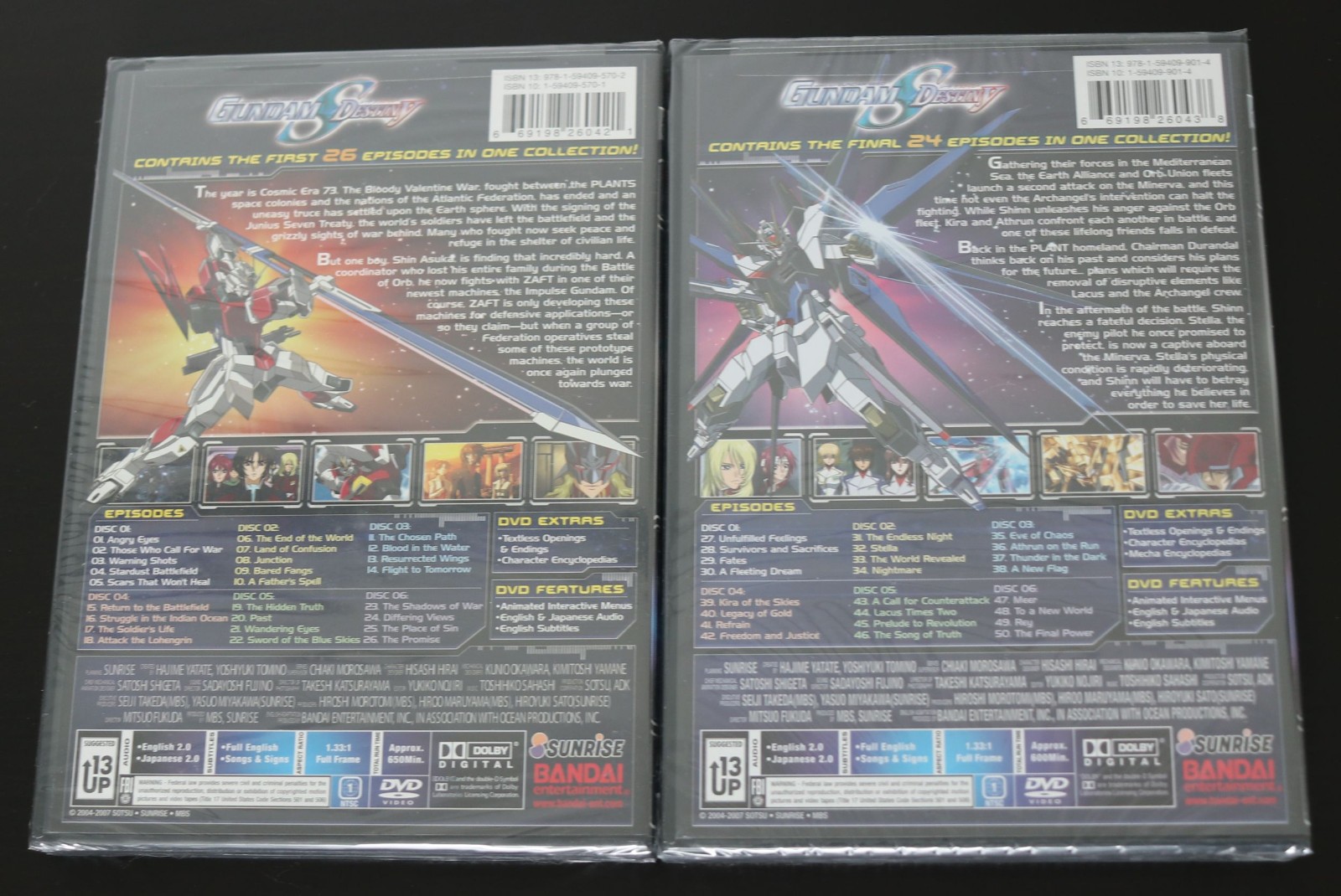 Gundam Seed Destiny Anime Legends Complete Collection 1 & 2 Official Sunrise DVD