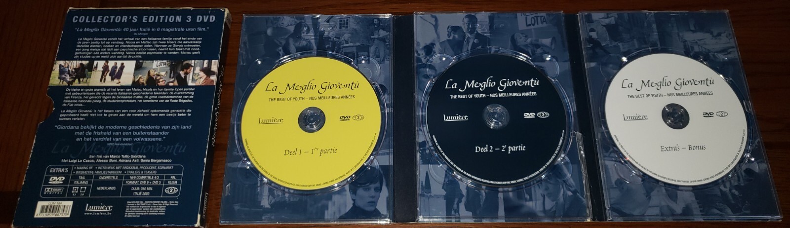 Best Of Youth La Meglio Gioventu 3 Disc DVD 2003 Italian Region 2 PAL 360 Min