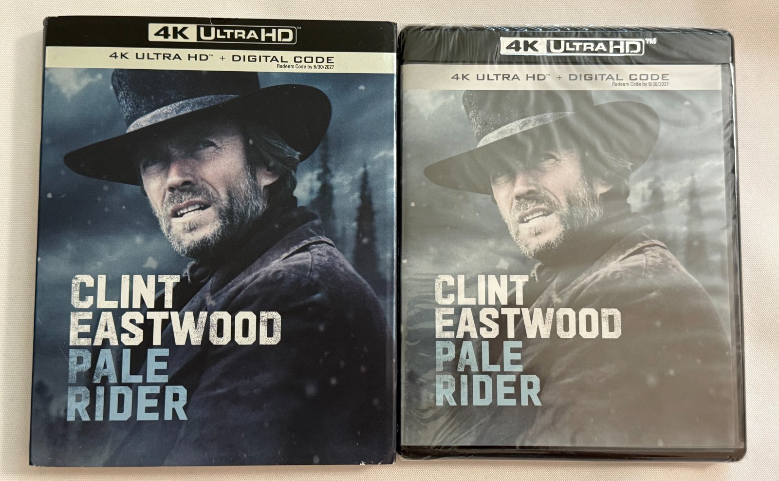 Pale Rider 4K UHD Blu-ray New/Sealed (slipcase wear) Code exp 6 30/27
