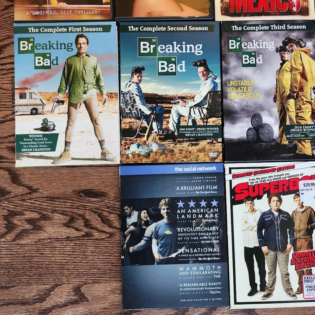 DVD Movie & TV Show Lot (14 Titles Total) – Breaking Bad Seasons 1-4 & More!