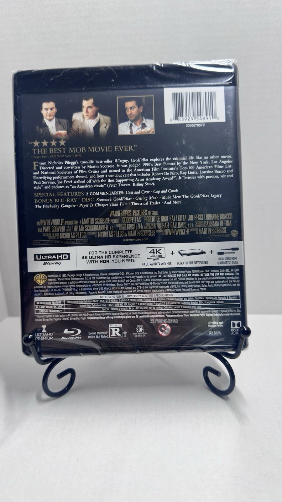 Goodfellas (Ultra HD, 1990) Greatest Mob Movie Ever! Based On A True Story!