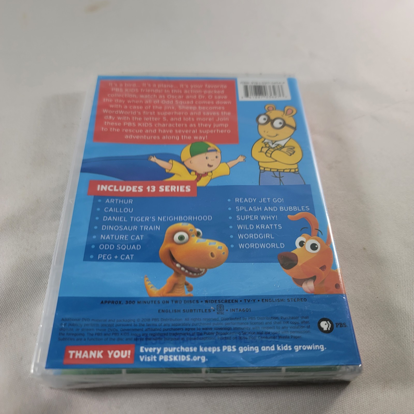 20 Incredible Tales PBS Kids DVD 2 Disc 2018 Widescreen 300 Minutes Wild Kratts