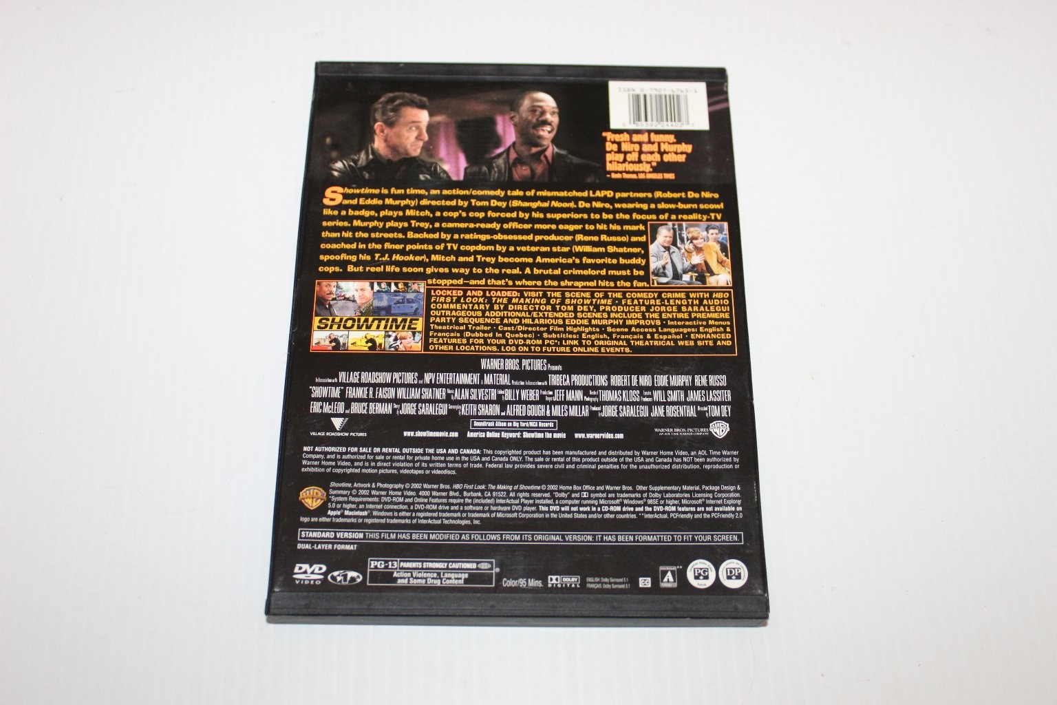Showtime DVD 2002 Full-Screen Robert De Niro Eddie Murphy Special Features