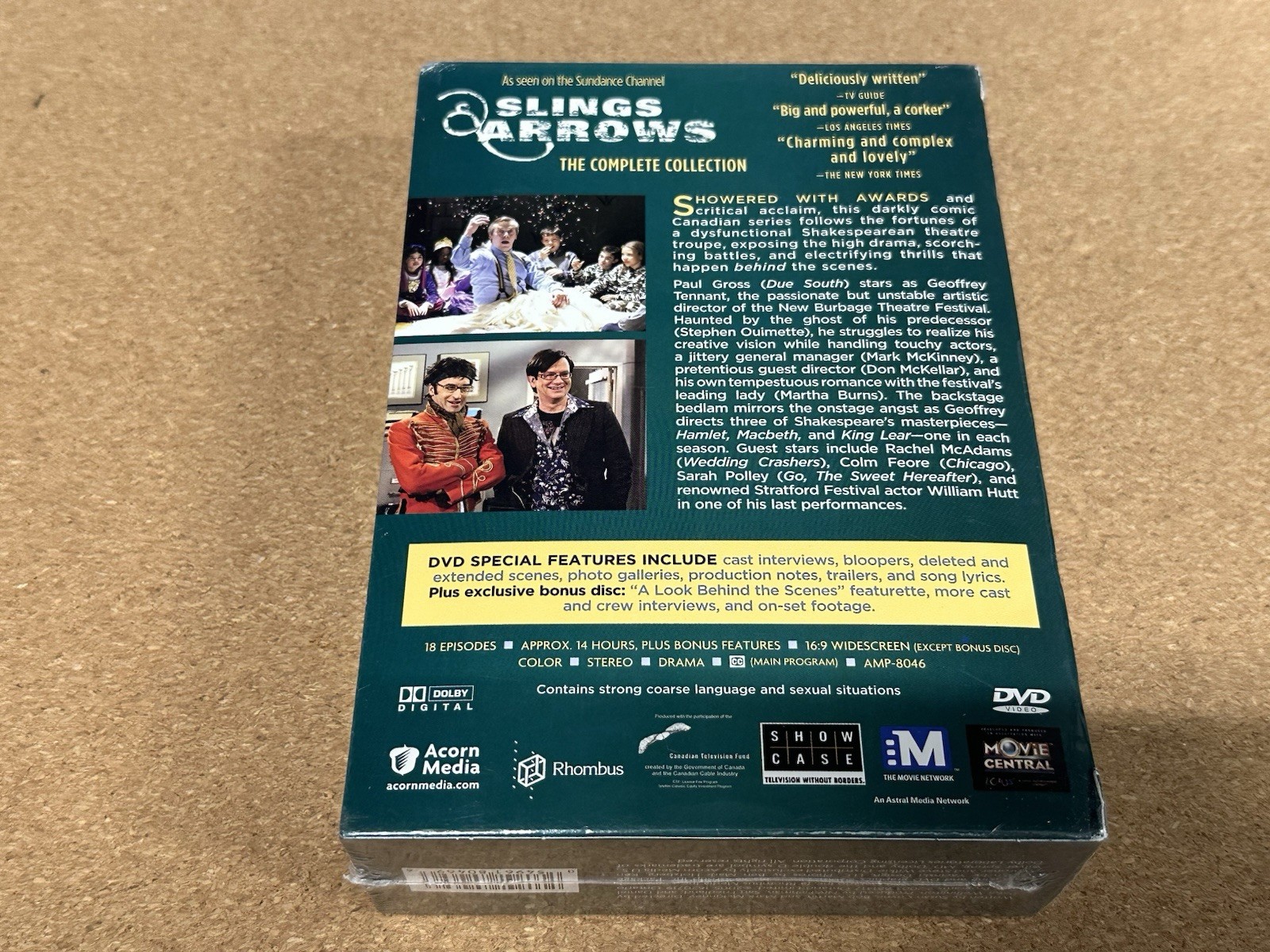 SEALED Slings & Arrows – Complete Collection DVD 7 Disc Set Acorn READ DESC