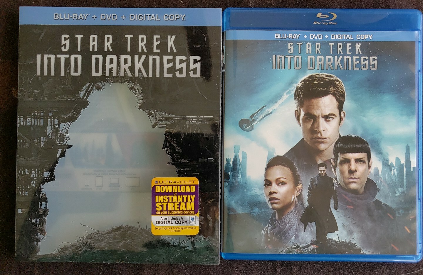 Star Trek Into Darkness Blu-ray Disc 2013 2-Disc Set 100% Guaranteed Like New