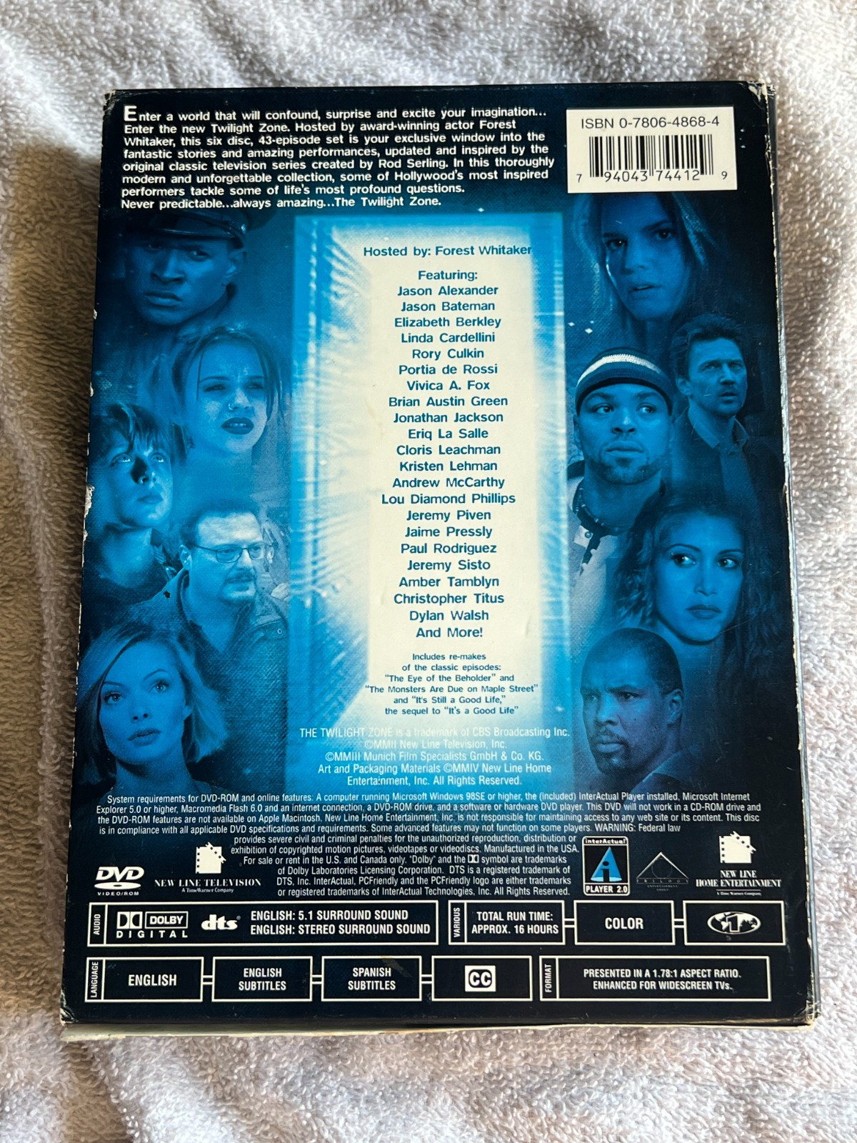The Twilight Zone 6 Disc Set DVD 43 Episodes Forest Whitaker