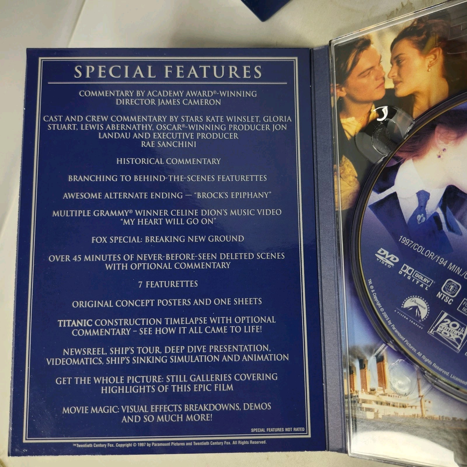 Titanic Special Collector’s Edition DVD 2005 3-Disc Box Set Leonardo DiCaprio