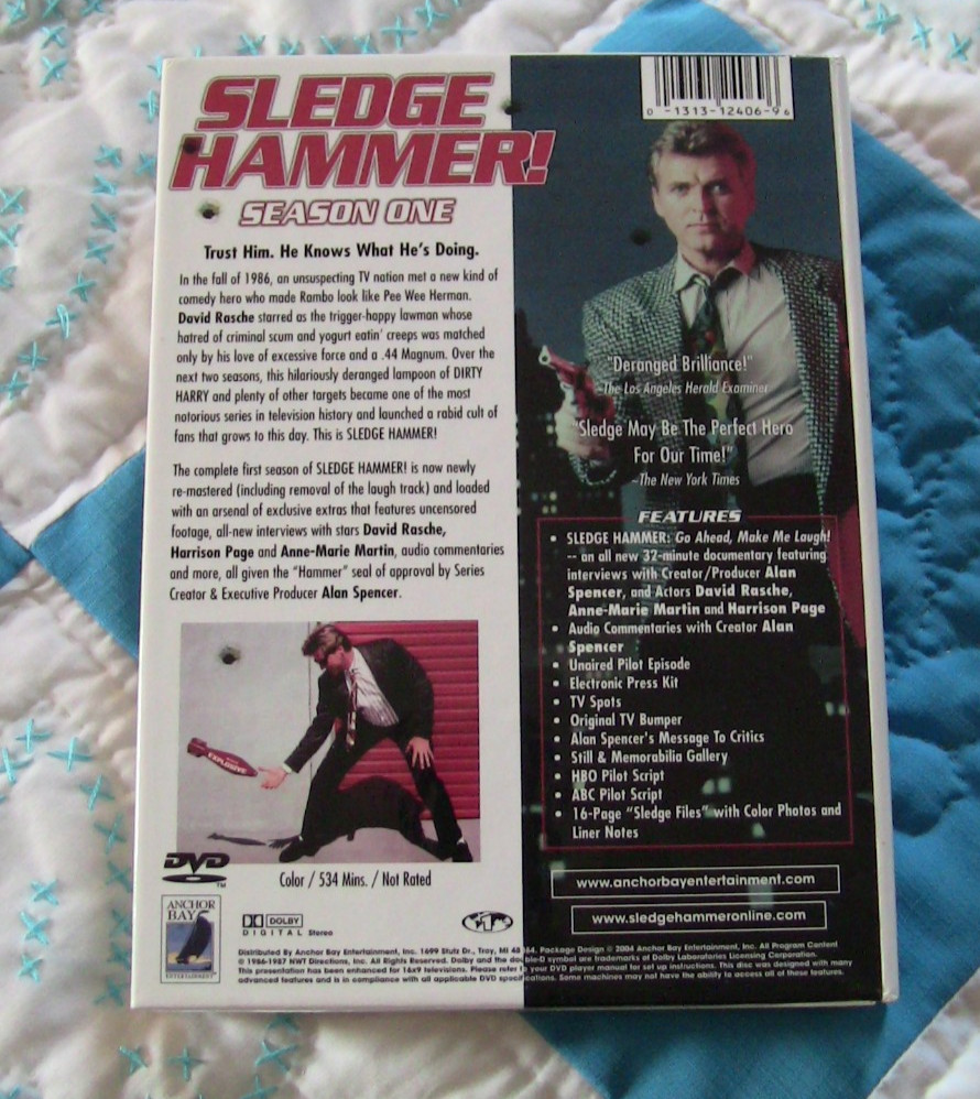 Sledge Hammer! Complete Season 1 DVD set David Rasche, Anne-Maria Martin