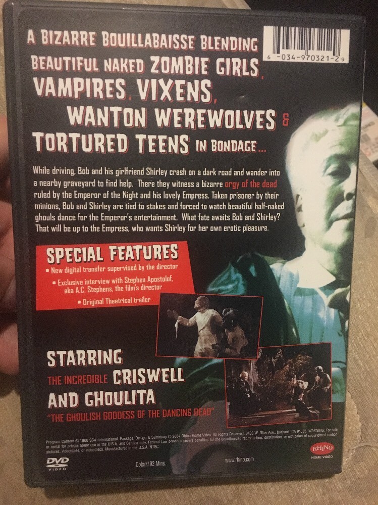 Orgy of the Dead (DVD, 2004)