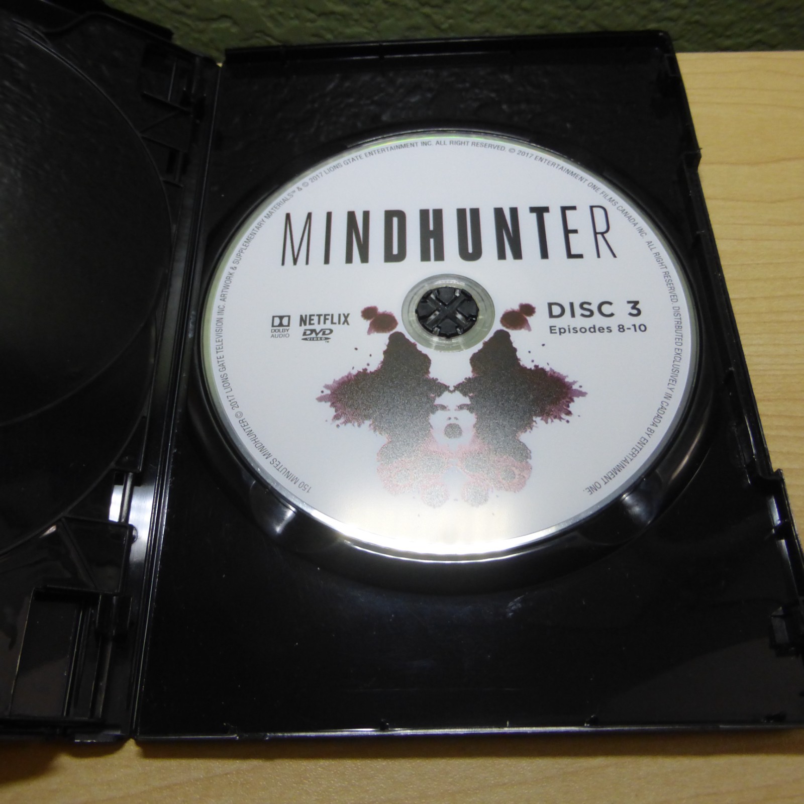 Mindhunter The Complete First Season DVD Set 3 Discs David Fincher