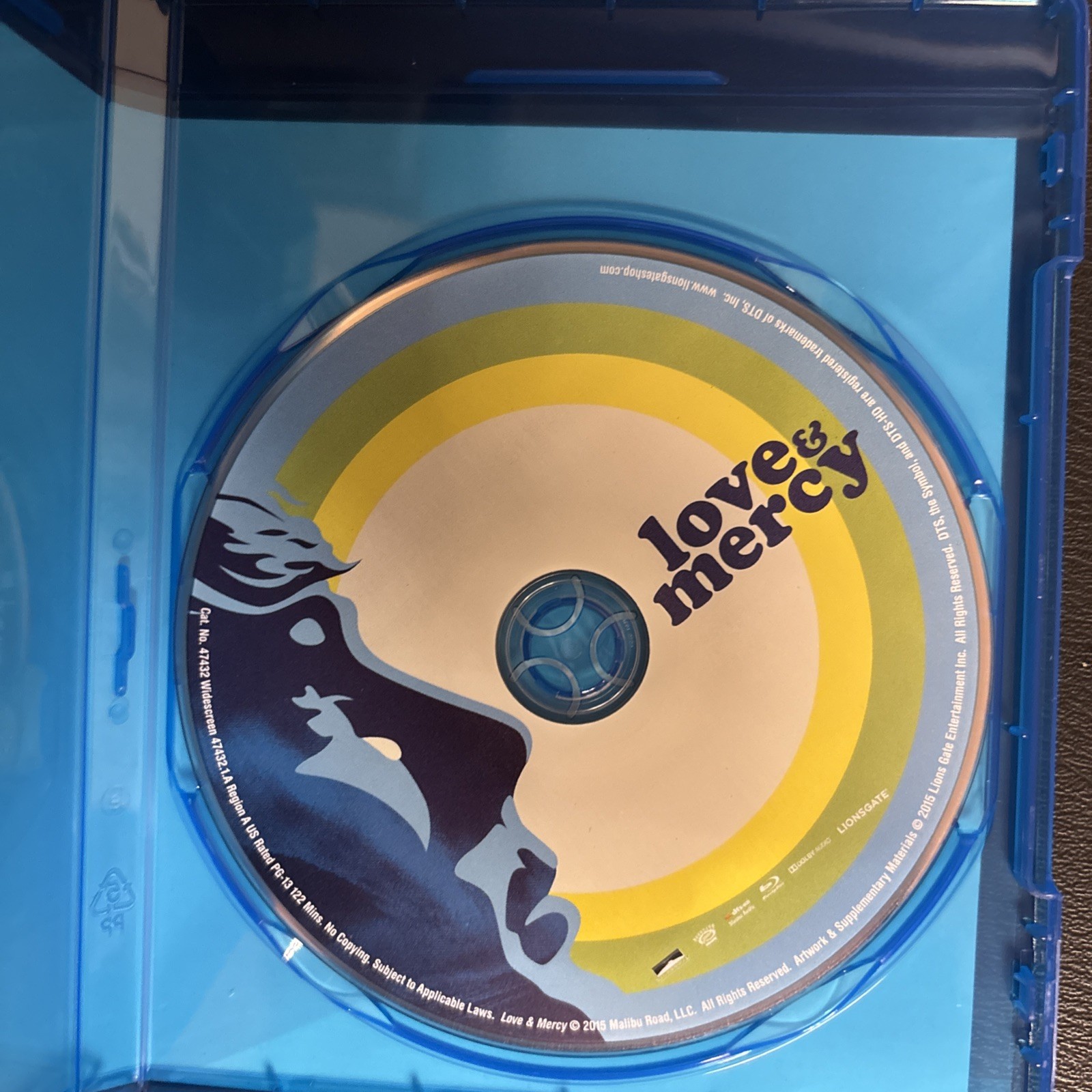 Love & Mercy (Blu-ray, 2014) John Cusack Mint