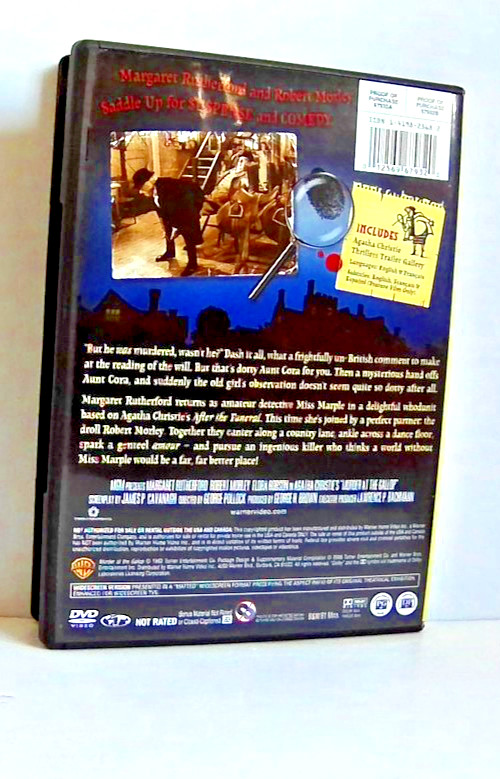 Agatha Christie Miss Marple Murder at the Gallop DVD Margaret Rutherford Robert
