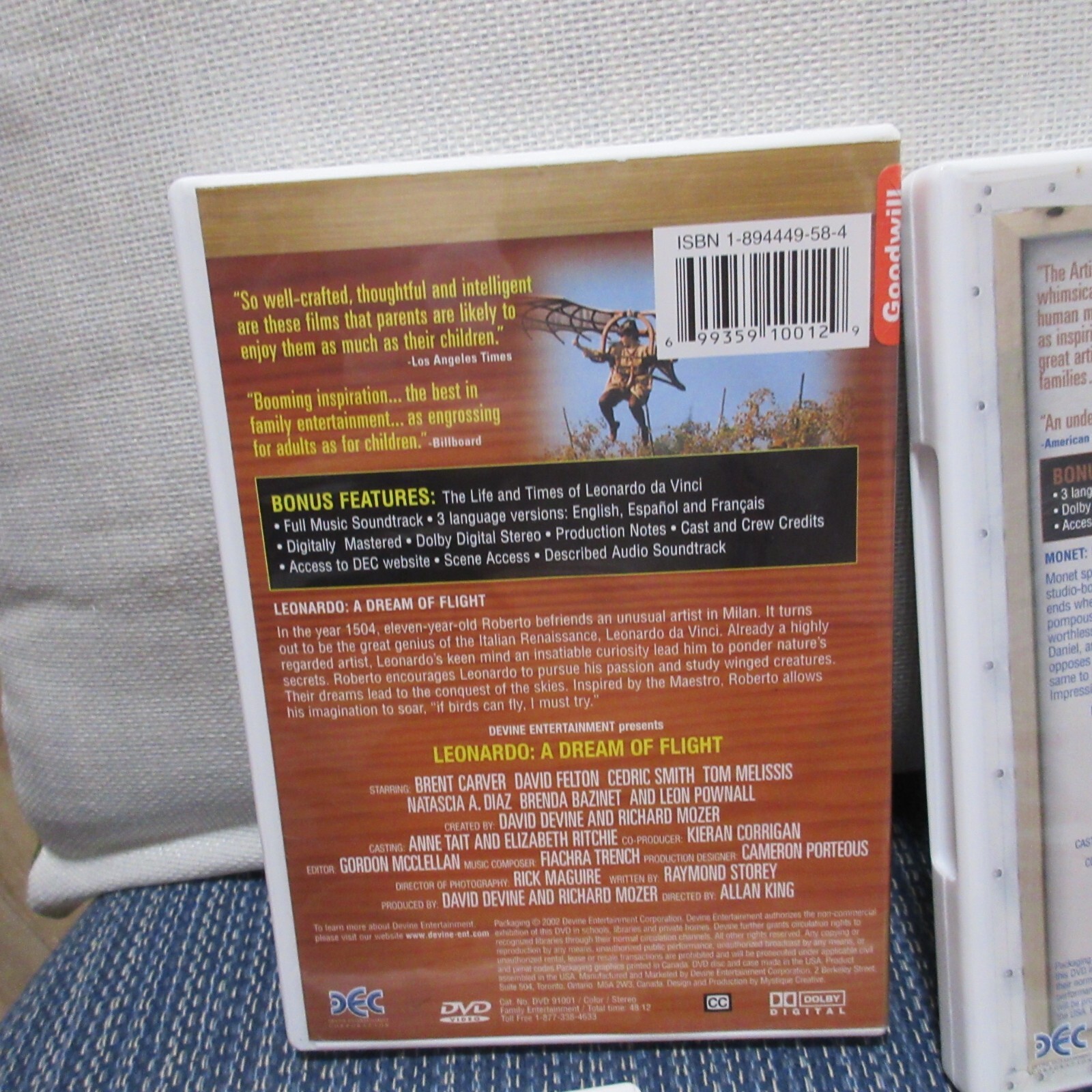 HBO Special Composers Inventors Lot Monet Leonardo DVD Very Good