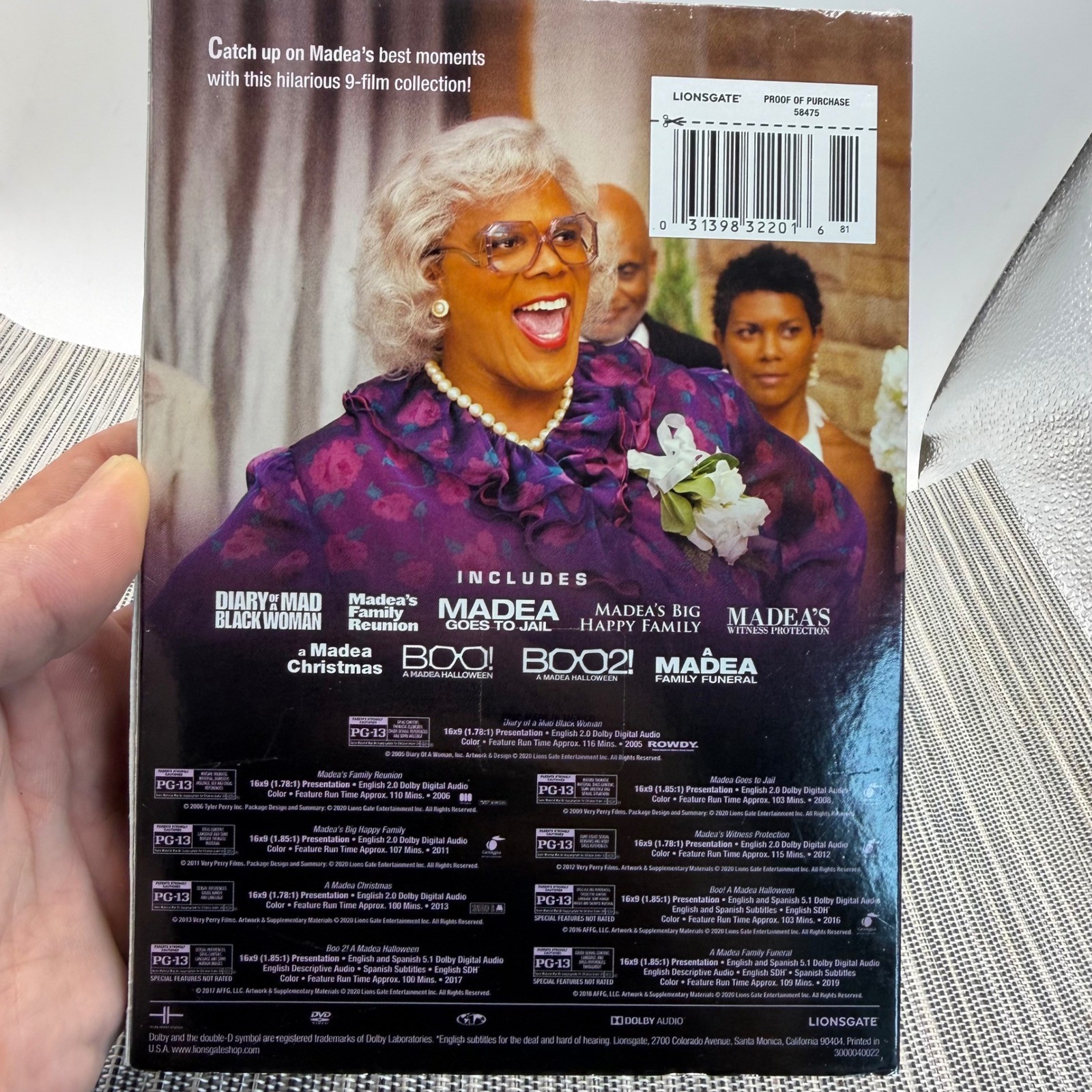Tyler Perry’s Madea 9-Film Collection DVD Box Set Lionsgate Widescreen Comedy