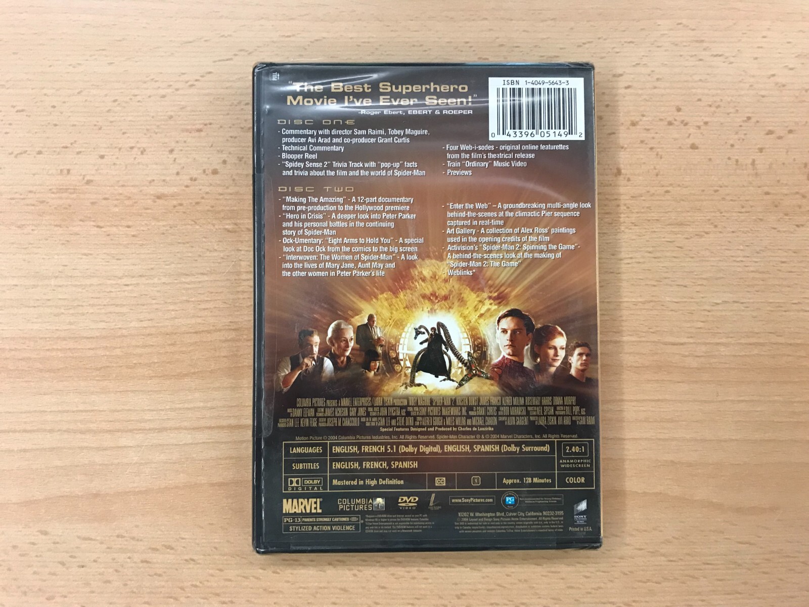 2004 Sony Pictures Home Ent. – Spider-Man 2 – 2 DVD Widescreen Edition – New