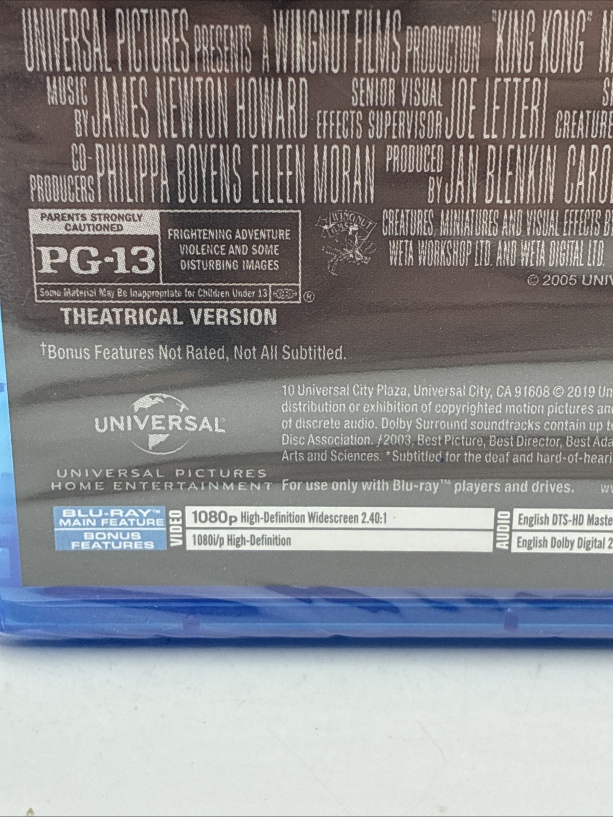 King Kong [New Blu-ray] Ultimate Edition Factory Sealed Widescreen Dolby Dig