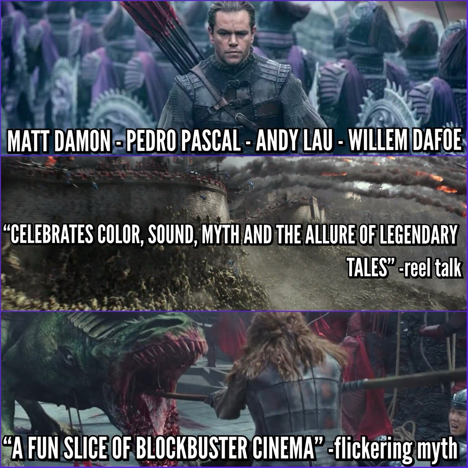 The Great Wall (DVD) FANTASY ADVENTURE EPIC! Matt Damon Star Of THE ODYSSEY!